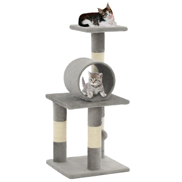 vidaXL Cat Scratching Post Sisal 65 cm Grey