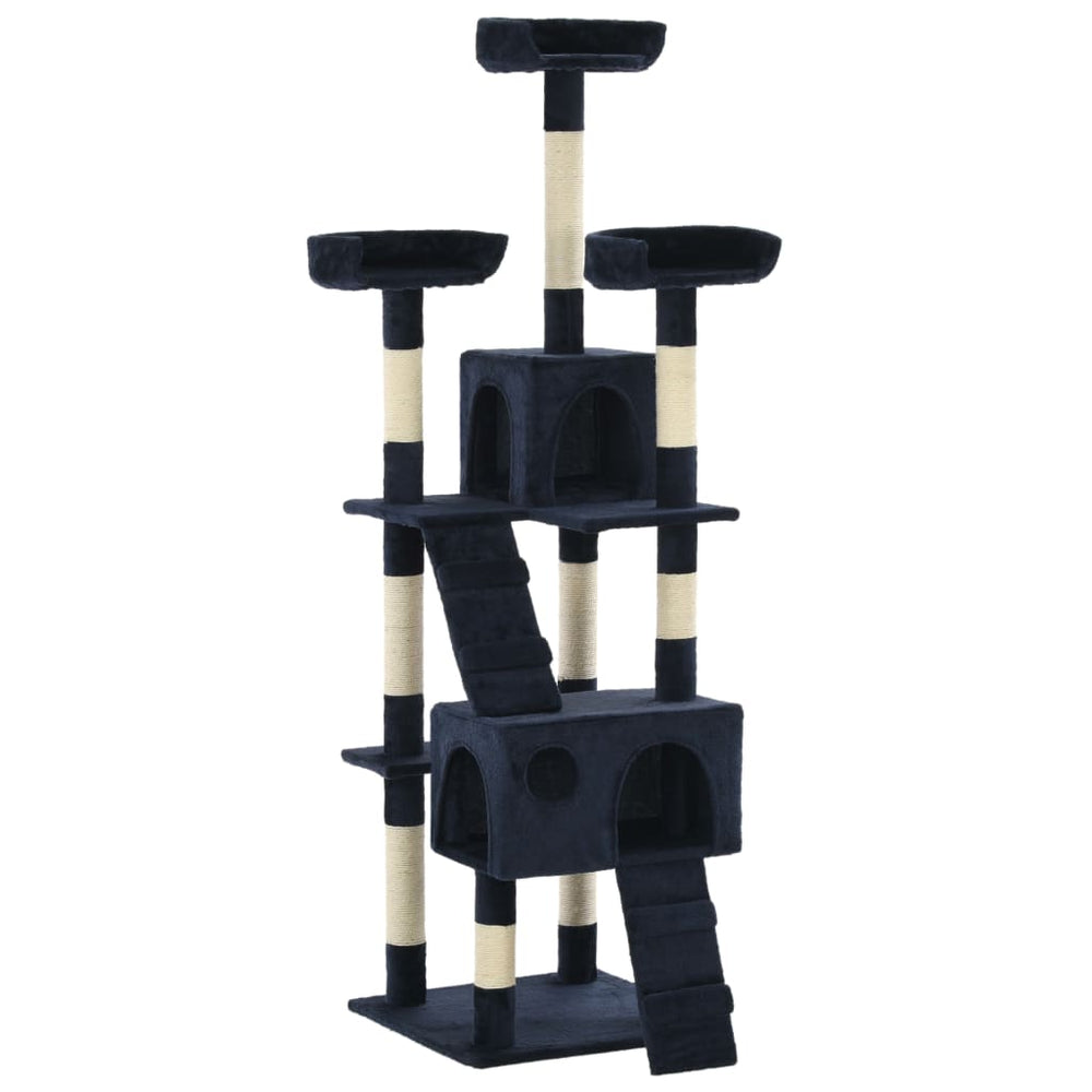 vidaXL Cat Tree with Sisal Posts 170 cm Blue