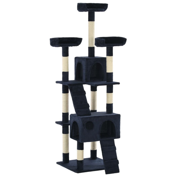 vidaXL Cat Tree with Sisal Posts 170 cm Blue
