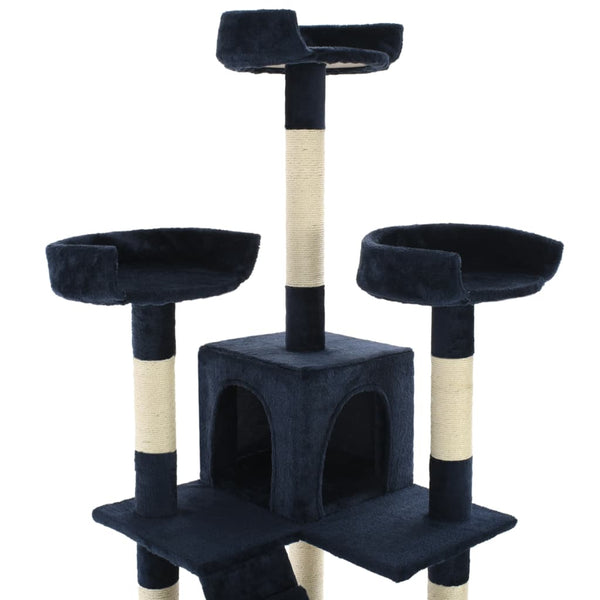 vidaXL Cat Tree with Sisal Posts 170 cm Blue