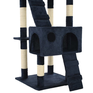 vidaXL Cat Tree with Sisal Posts 170 cm Blue