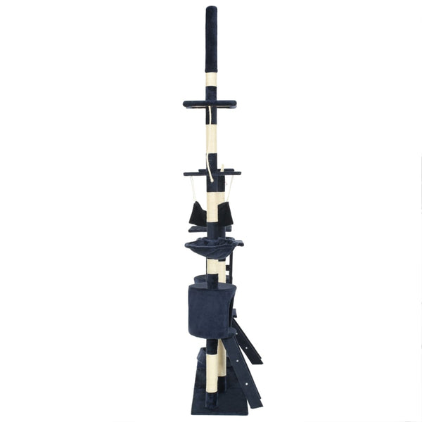 vidaXL Cat Tree with Sisal Scratching Posts 230 - 250 cm Blue