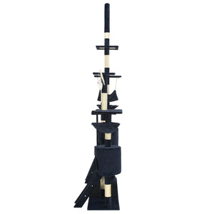 vidaXL Cat Tree with Sisal Scratching Posts 230 - 250 cm Blue