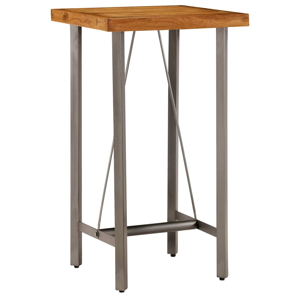vidaXL Bar Table Recycled Solid Teak Wood 60x60x107 cm