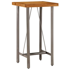 vidaXL Bar Table Recycled Solid Teak Wood 60x60x107 cm