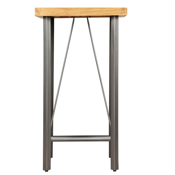 vidaXL Bar Table Recycled Solid Teak Wood 60x60x107 cm