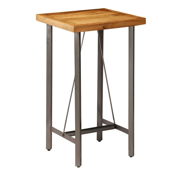 vidaXL Bar Table Recycled Solid Teak Wood 60x60x107 cm