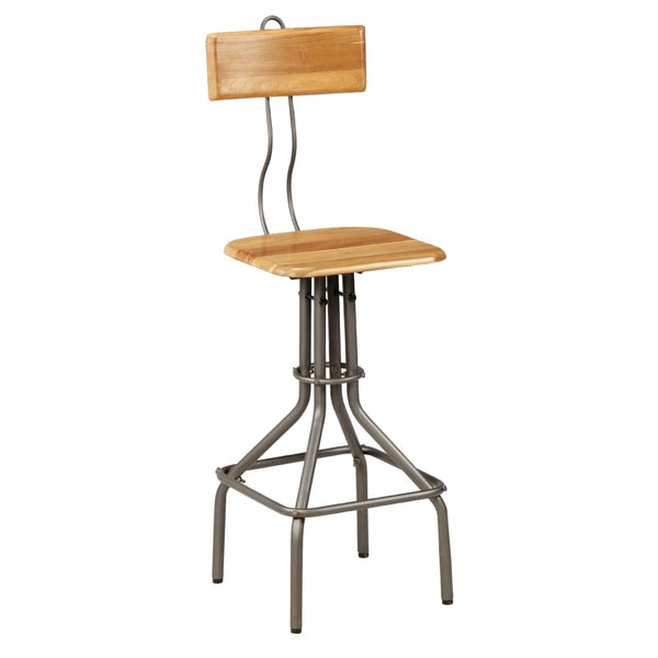 vidaXL Bar Stools 2 pcs Solid Reclaimed Teak Wood
