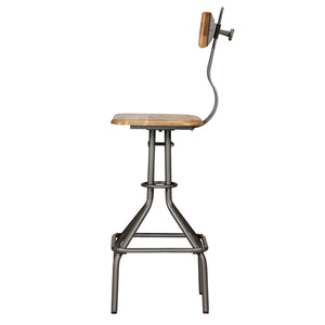 vidaXL Bar Stools 2 pcs Solid Reclaimed Teak Wood