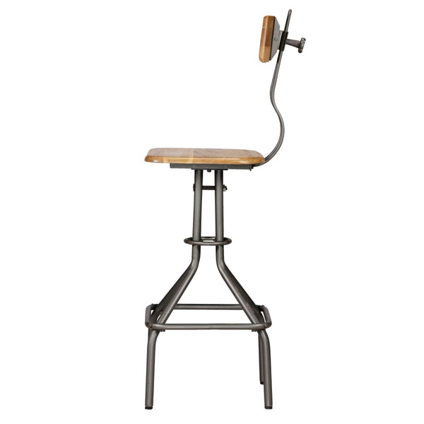 vidaXL Bar Stools 2 pcs Solid Reclaimed Teak Wood