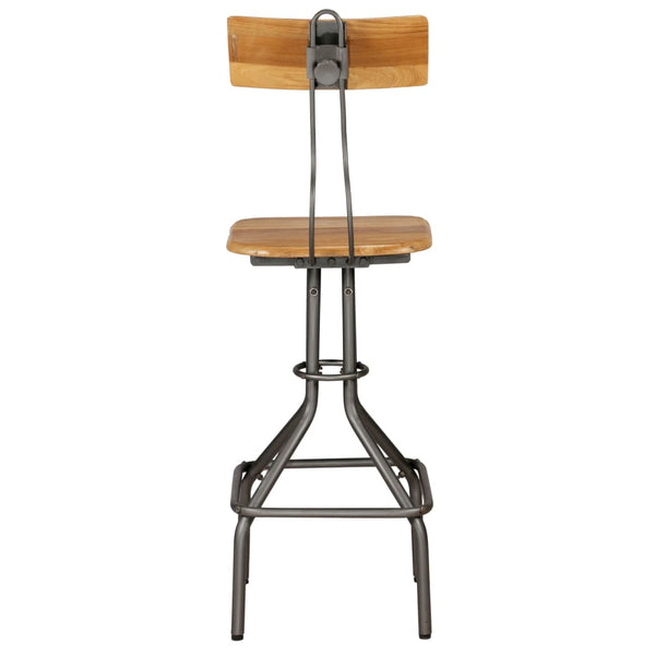 vidaXL Bar Stools 2 pcs Solid Reclaimed Teak Wood