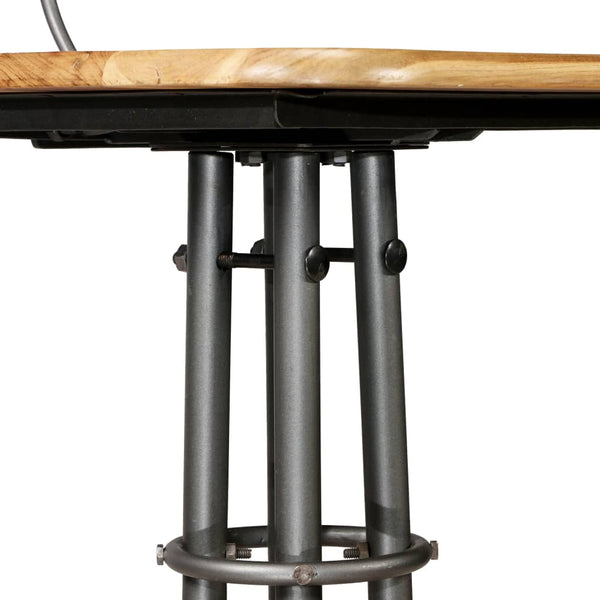 vidaXL Bar Stools 2 pcs Solid Reclaimed Teak Wood
