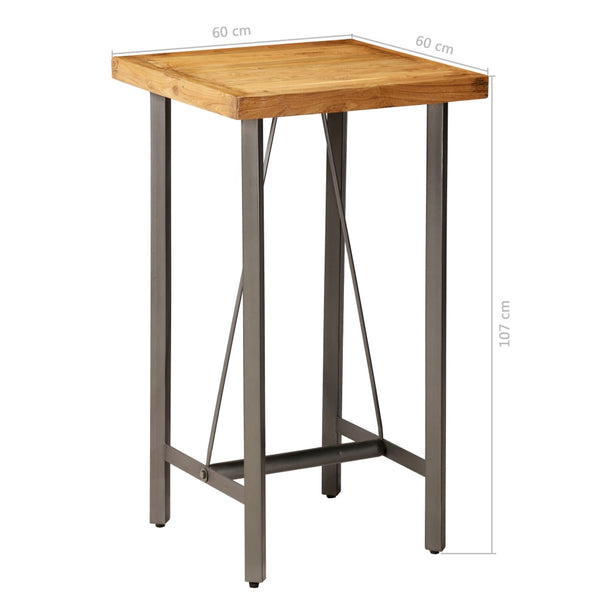 vidaXL 3-Piece Bar Set Recycled Solid Teak Wood