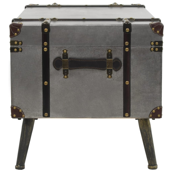 vidaXL Coffee Table MDF and Aluminum 102x51x47.5 cm