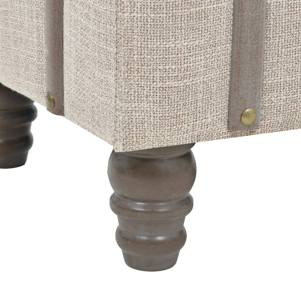 vidaXL Storage Bench Set 3-piece Solid Wood and Steel 112x37x45 cm