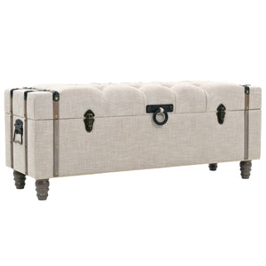 vidaXL Storage Bench Set 3-piece Solid Wood and Steel 112x37x45 cm