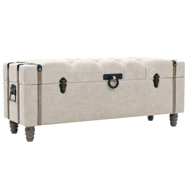 vidaXL Storage Bench Set 3-piece Solid Wood and Steel 112x37x45 cm