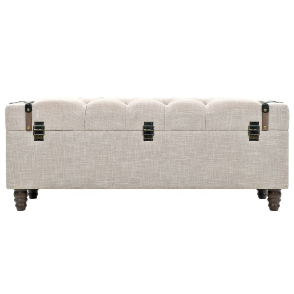 vidaXL Storage Bench Set 3-piece Solid Wood and Steel 112x37x45 cm
