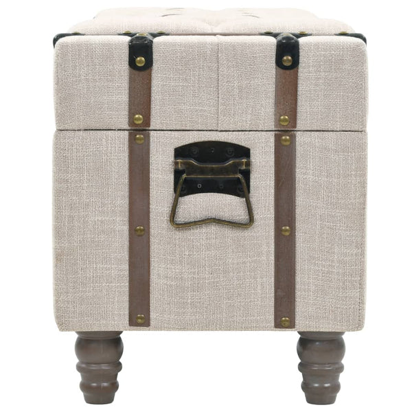 vidaXL Storage Bench Set 3-piece Solid Wood and Steel 112x37x45 cm