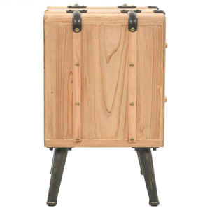 vidaXL Nightstand Solid Fir Wood 50x35x57 cm