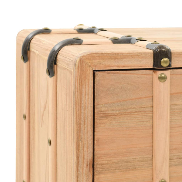 vidaXL Nightstand Solid Fir Wood 50x35x57 cm
