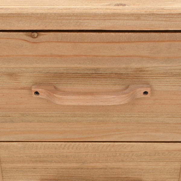 vidaXL Nightstand Solid Fir Wood 50x35x57 cm