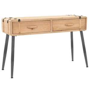 vidaXL Console Table Solid Fir Wood 115x40.5x76 cm