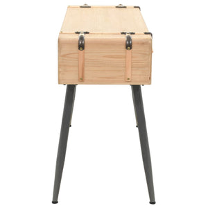 vidaXL Console Table Solid Fir Wood 115x40.5x76 cm