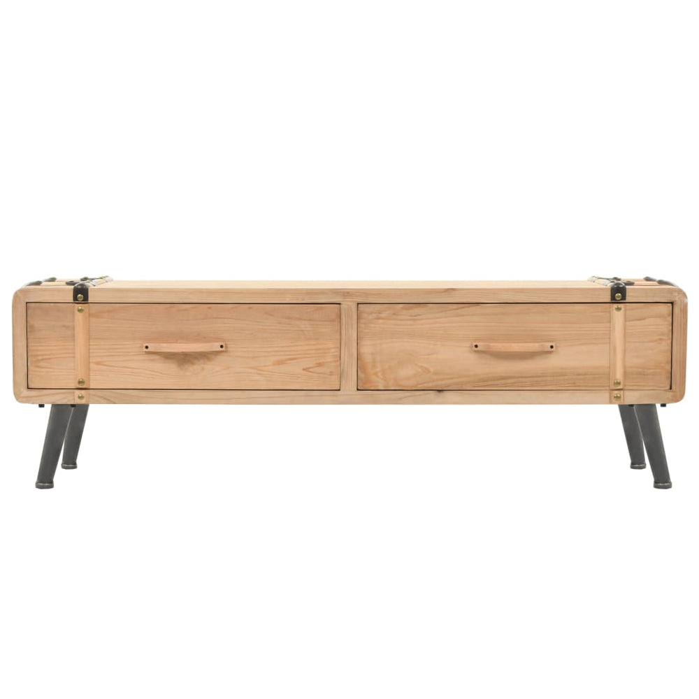 vidaXL TV Cabinet Solid Fir Wood 120x33x35 cm