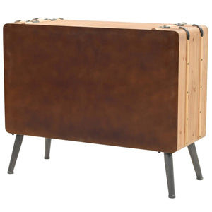 vidaXL Drawer Chest Solid Firwood 91x35x73 cm