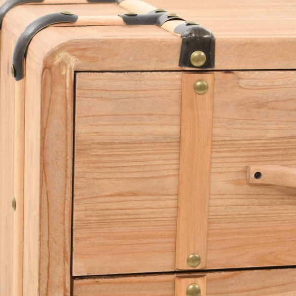 vidaXL Drawer Chest Solid Firwood 91x35x73 cm