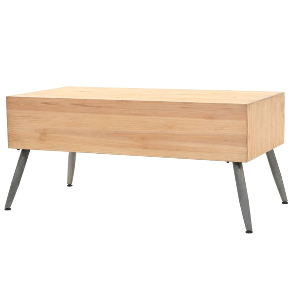 vidaXL Coffee Table Solid Fir Wood 115 x 55 x 50 cm