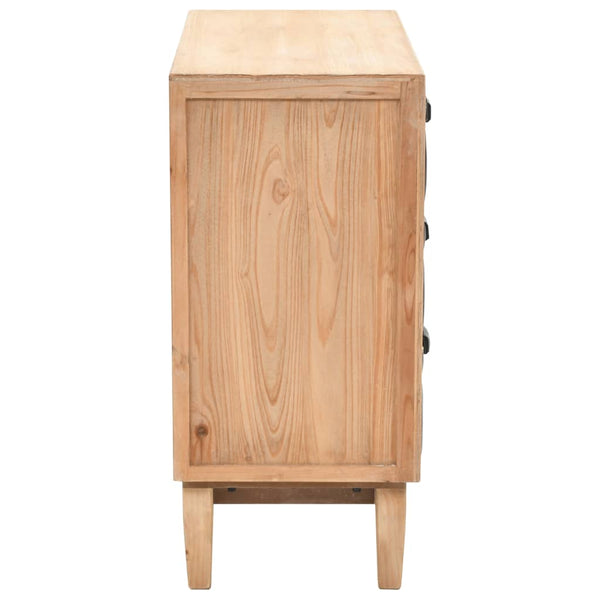 vidaXL Chest of Drawers Solid Fir Wood 80x36x75 cm