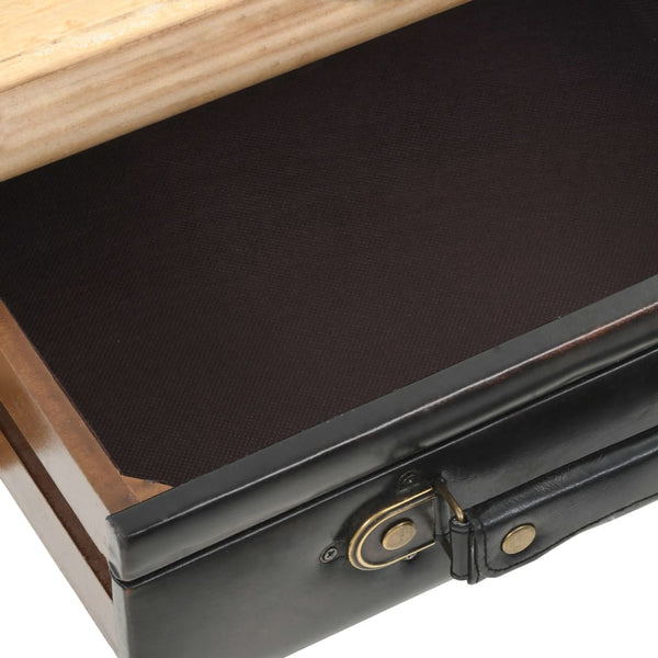 vidaXL Chest of Drawers Solid Fir Wood 80x36x75 cm