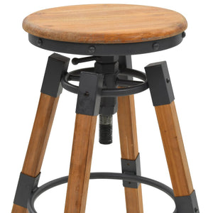 vidaXL Bar Stools 2 pcs. Solid Fir Wood