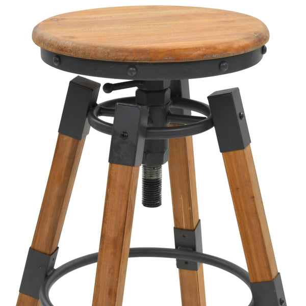 vidaXL Bar Stools 2 pcs. Solid Fir Wood