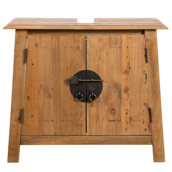 vidaXL Bathroom Vanity Cabinet Solid Pine Wood 70x32x63 cm