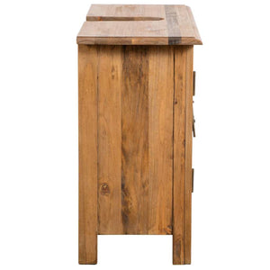vidaXL Bathroom Vanity Cabinet Solid Pine Wood 70x32x63 cm