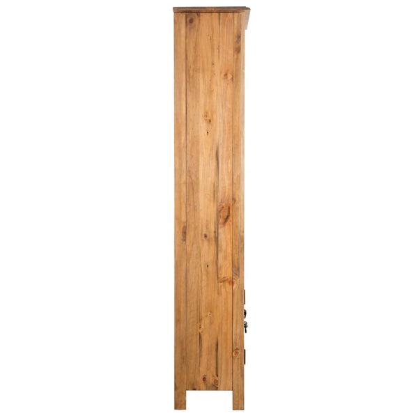 vidaXL Tall Bathroom Cabinet Solid Pine Wood 48x32x170 cm