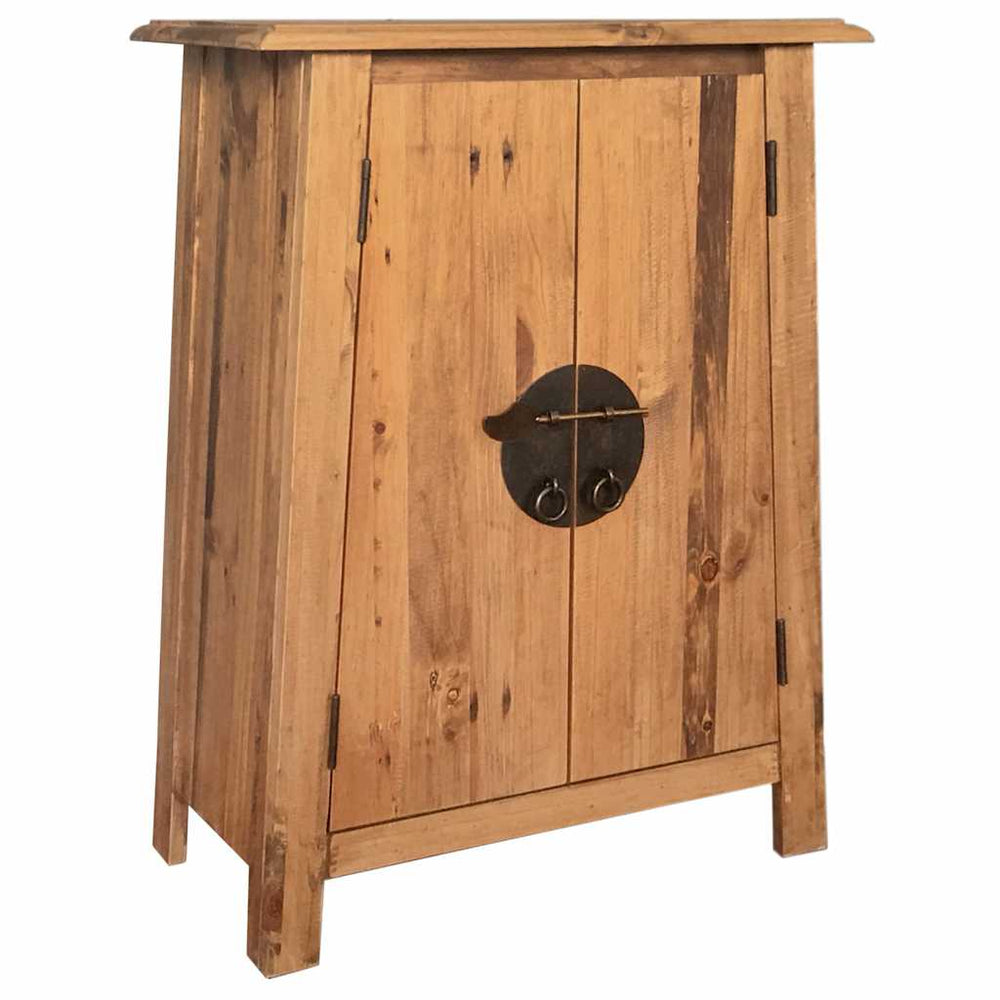 vidaXL Bathroom Side Cabinet Solid Pine 59x32x80 cm