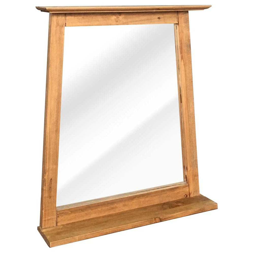 vidaXL Solid Pine Bathroom Mirror 70x12x79 cm