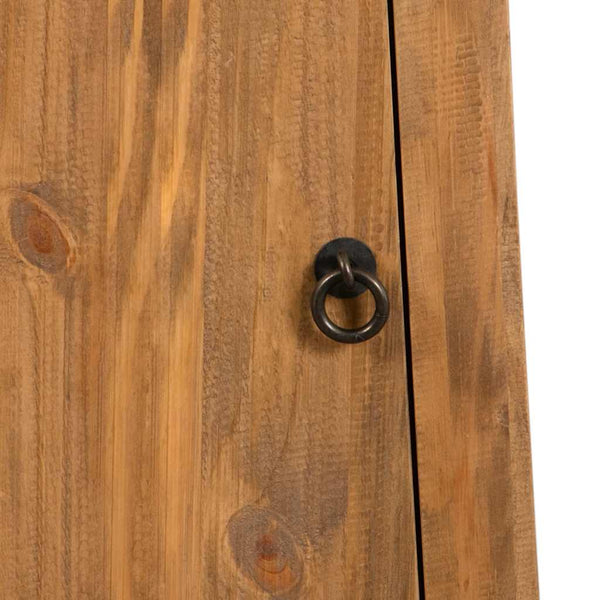 vidaXL Wall-Mounted Bathroom Cabinet Solid Pine Wood 42x23x70 cm