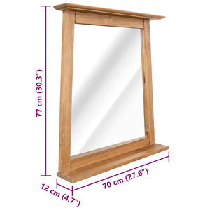 vidaXL Bathroom Furniture Set Solid Pine Wood