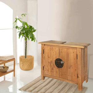 vidaXL Bathroom Furniture Set Solid Pine Wood
