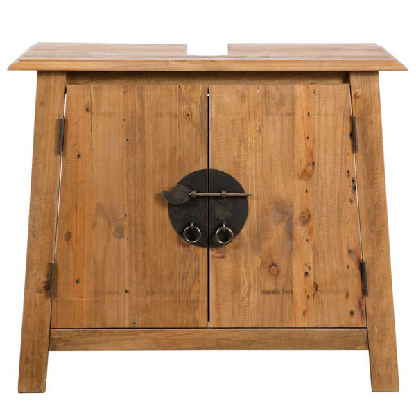 vidaXL Bathroom Furniture Set Solid Pine Wood