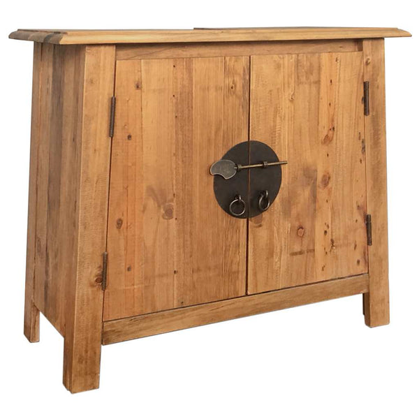 vidaXL Bathroom Furniture Set Solid Pine Wood