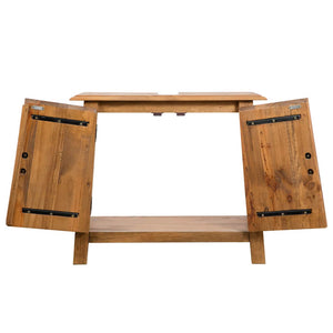 vidaXL Bathroom Furniture Set Solid Pine Wood
