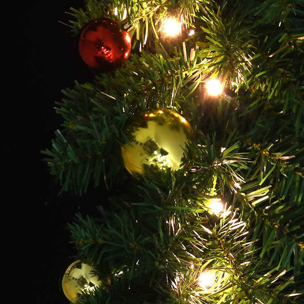 vidaXL Christmas Garland with Baubles and LED Lights 5 m