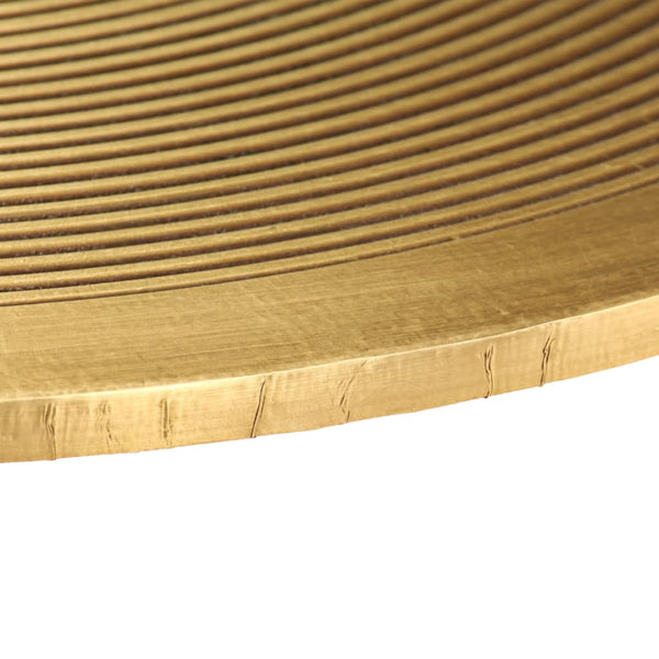 vidaXL 2-piece Table Set MDF with Brass Coating
