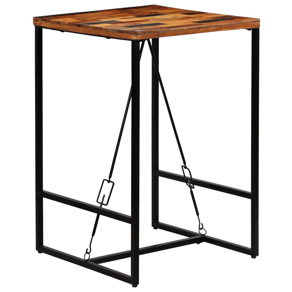 vidaXL Bar Table Solid Reclaimed Wood 70x70x106 cm
